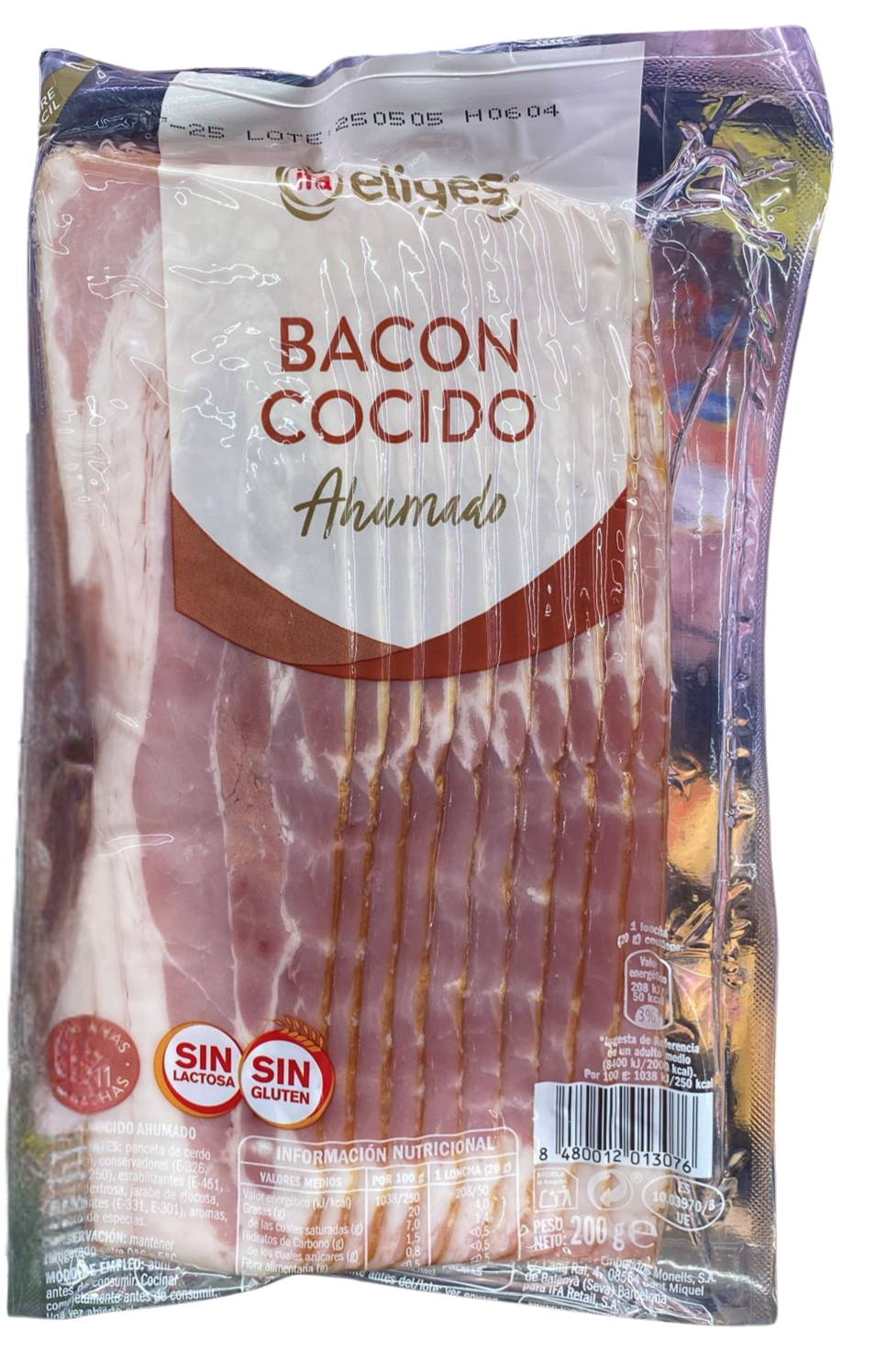 bacon cocido ahumado bacon cocido ahumado