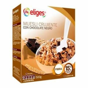 muesli crujiente con chocolate negro 500gr