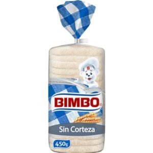 pan bimbo sin corteza 450g
