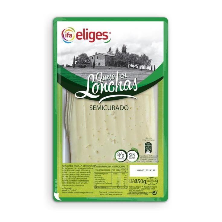 queso en lonchas semicurado eliges 150gr queso en lonchas semicurado eliges 150gr