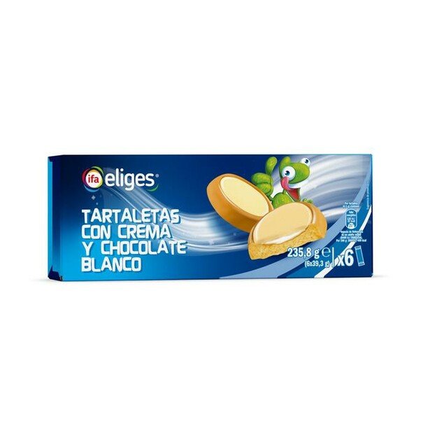 tartaletas de crema y chocolate blanco eliges 235g x 6 tartaletas de crema y chocolate blanco eliges 235g x 6